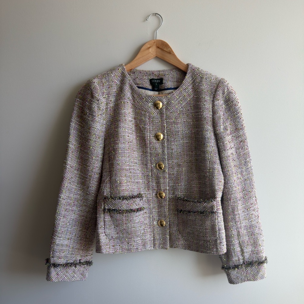 J. Crew Boucle Tweed Blazer Jacket